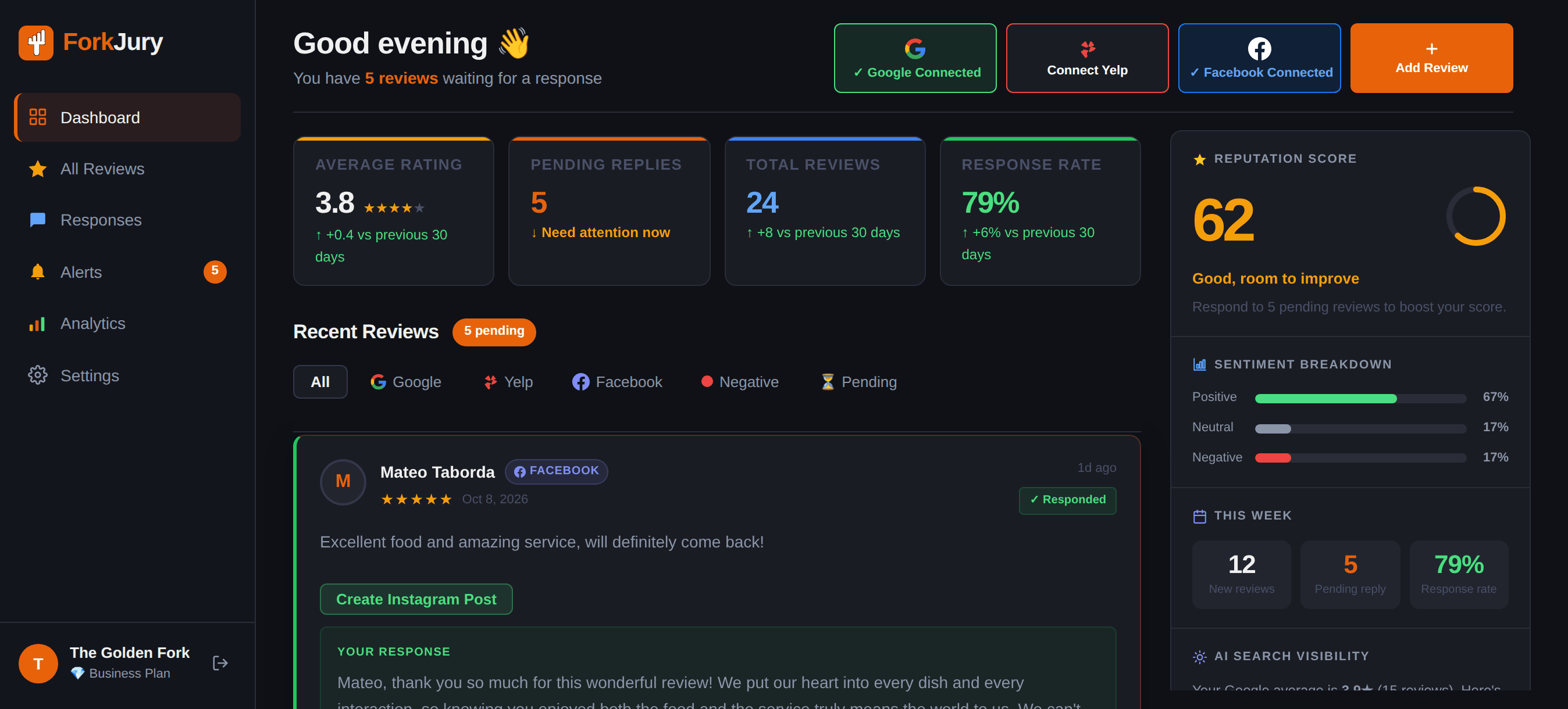 ForkJury dashboard